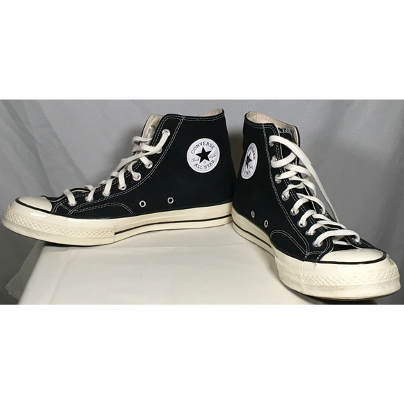 Converse Chuck 70 High Black/Black/Egret Canvas Men 11.5 / W 13.5 - Picture 7 of 11